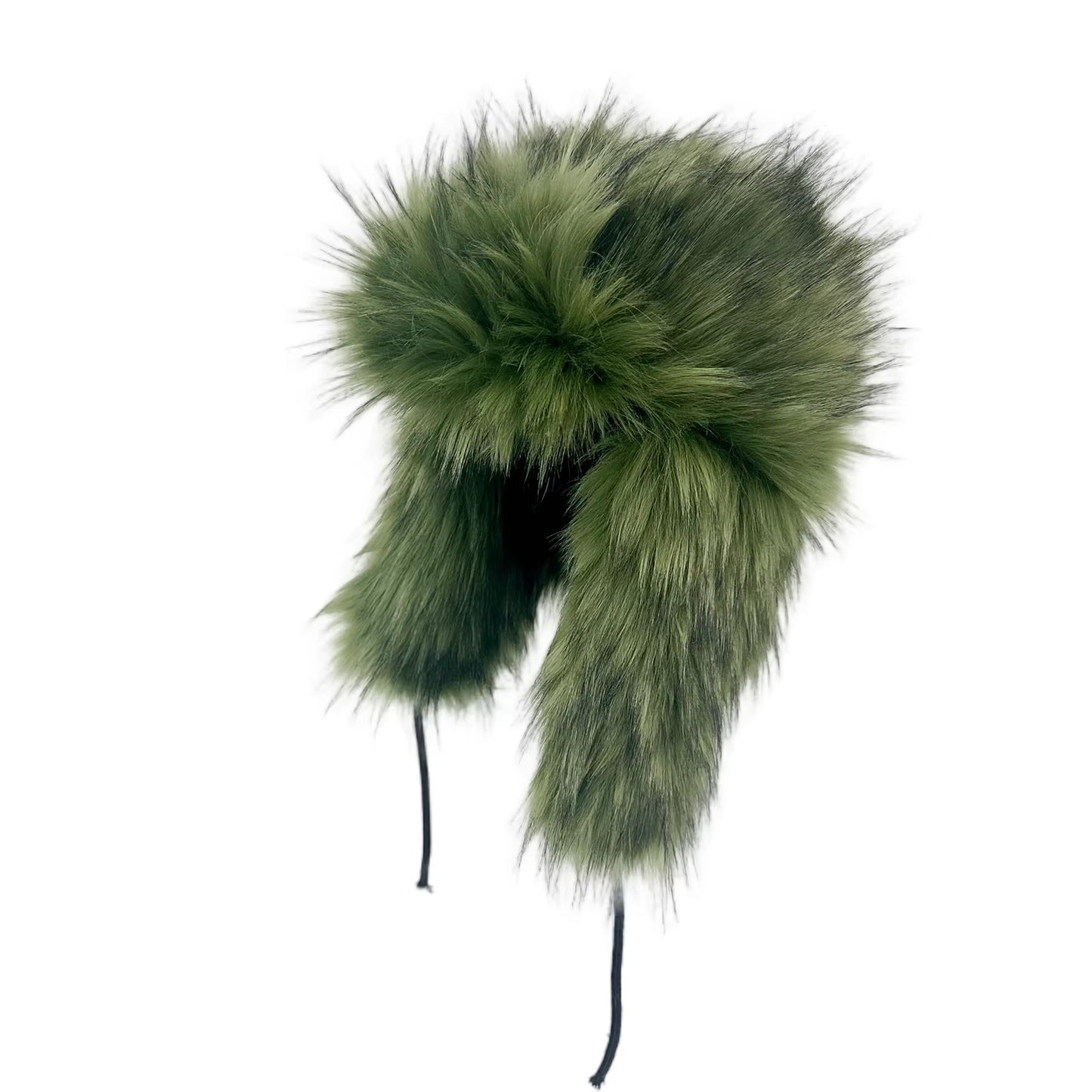 Fashion Fluffy Popular Russian Female round Cap Faux Fur Hats Winter Hats for Women Faux Raccoon Fur Beanies Faxu Fox Bomber Hat