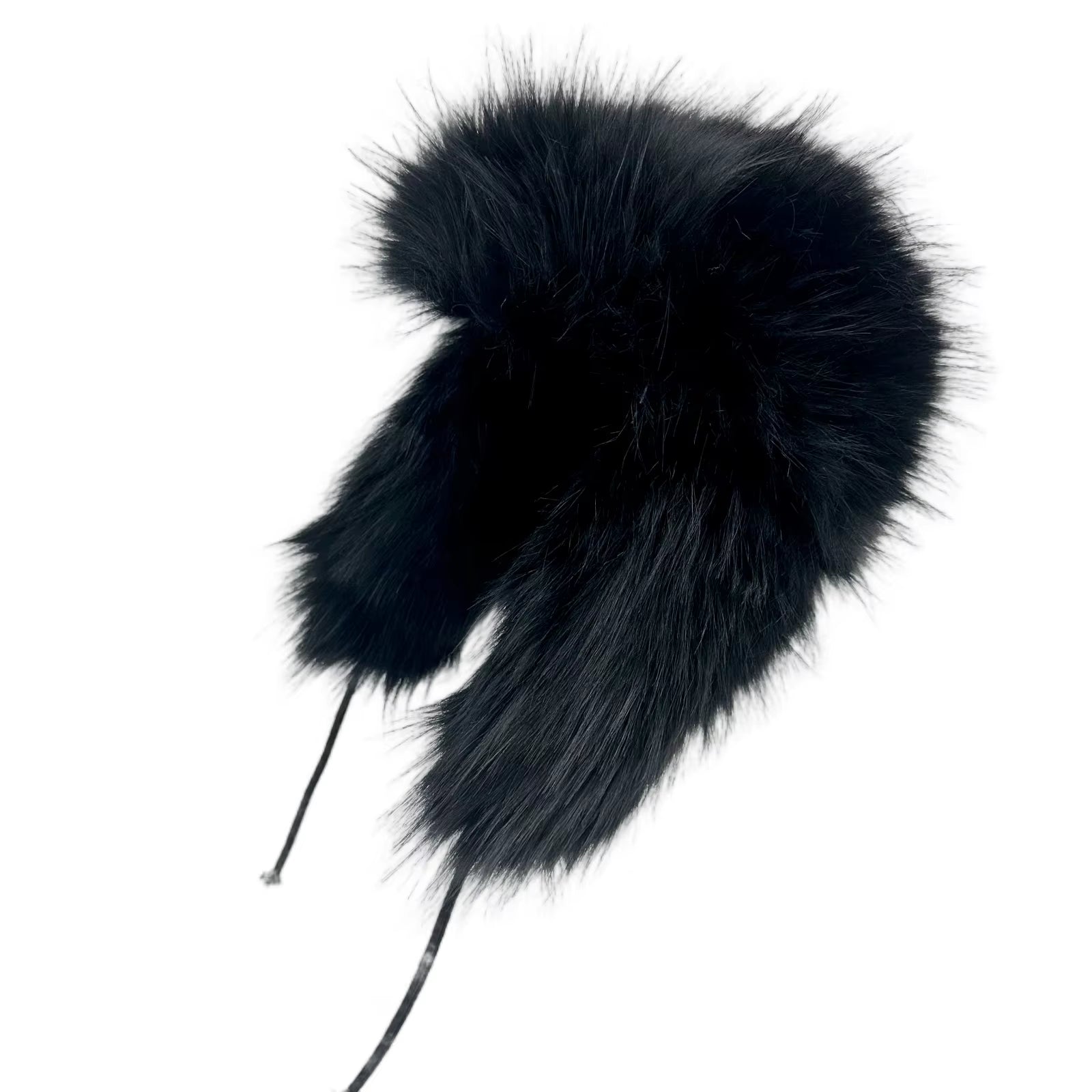 Fashion Fluffy Popular Russian Female round Cap Faux Fur Hats Winter Hats for Women Faux Raccoon Fur Beanies Faxu Fox Bomber Hat