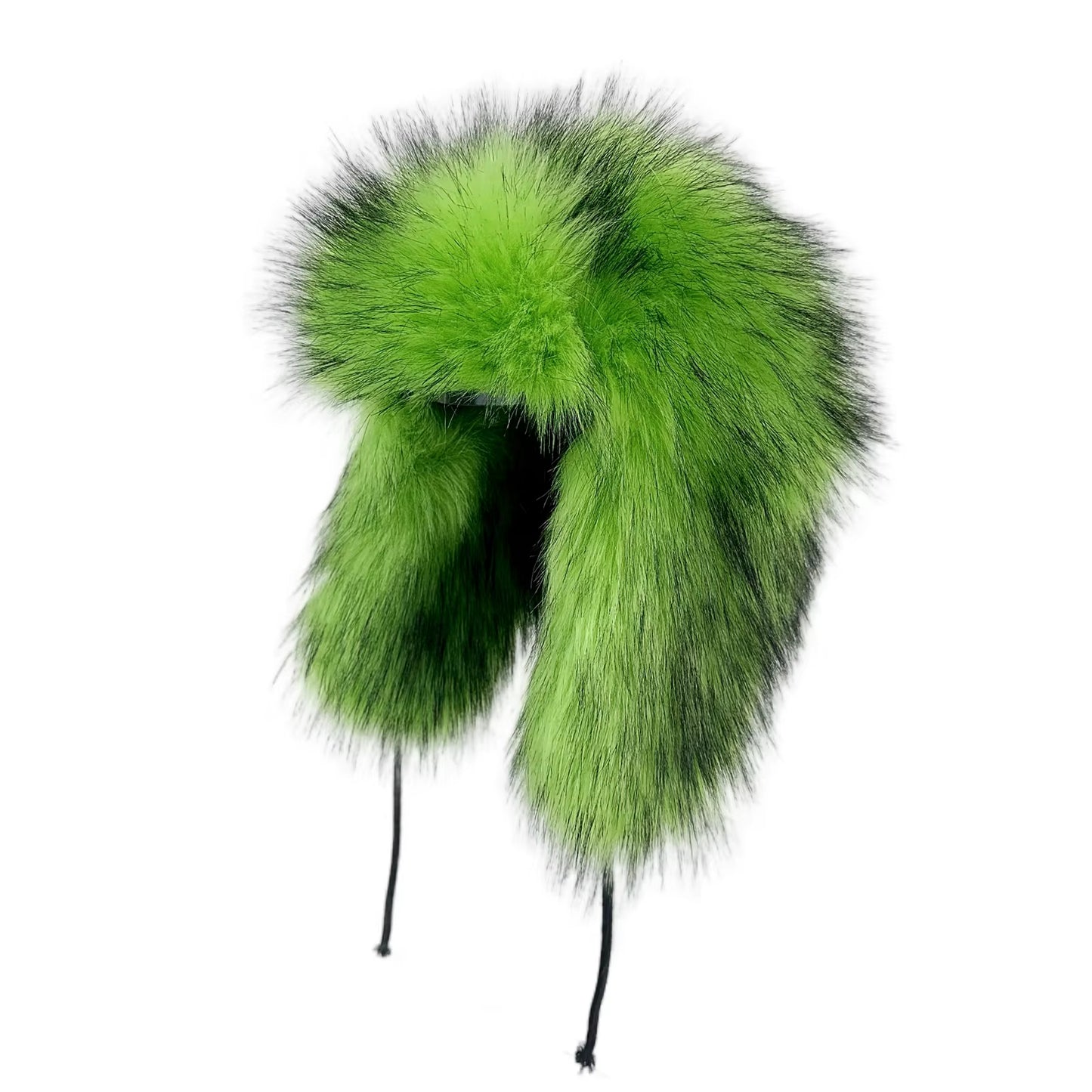 Fashion Fluffy Popular Russian Female round Cap Faux Fur Hats Winter Hats for Women Faux Raccoon Fur Beanies Faxu Fox Bomber Hat